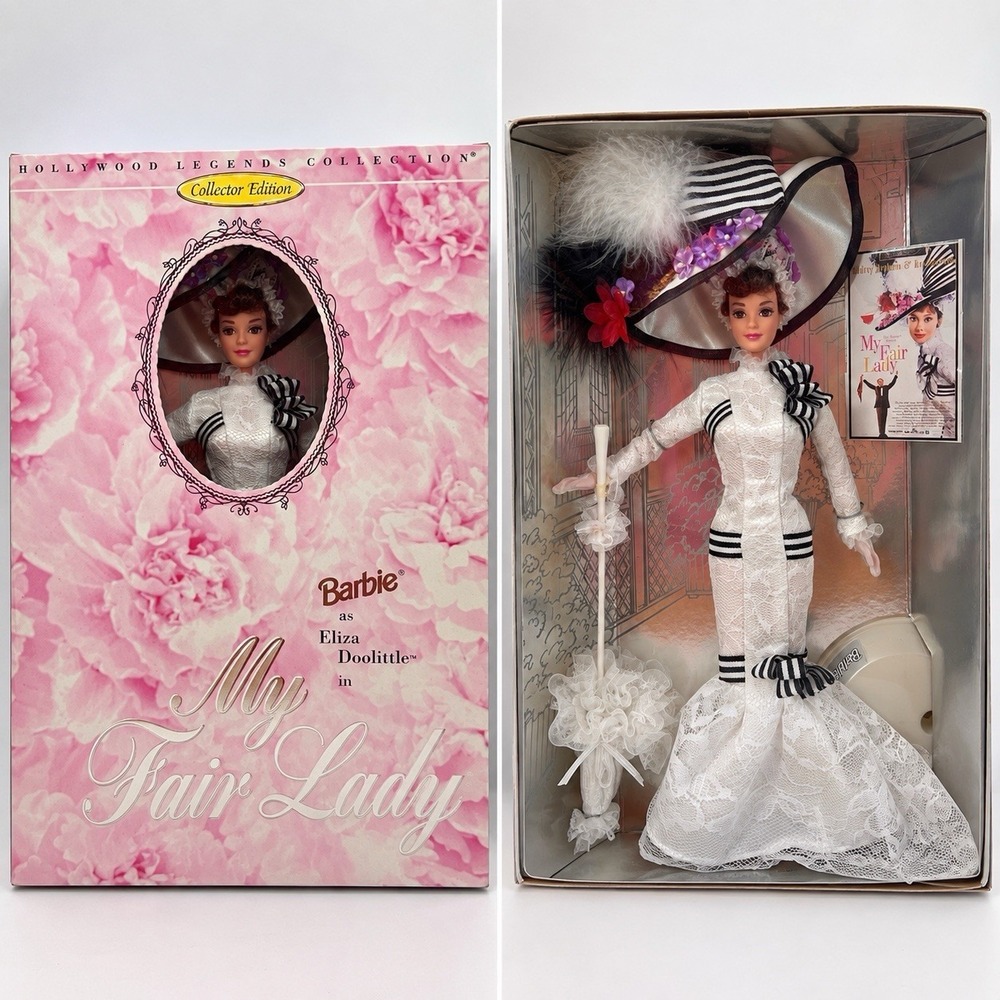 1995 Barbie My Fair Lady Eliza Doolittle Hollywood Legends #15497 NRFB Mattel